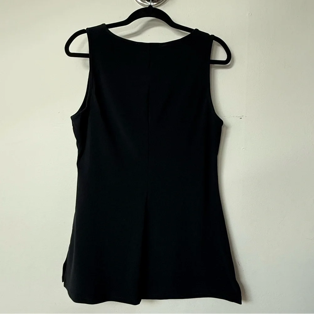 Boston Proper Black Scoop Neck Tank - Picture 5 of 5